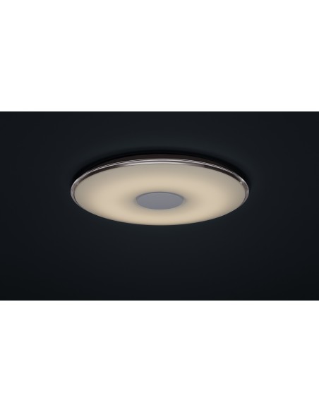 Plafonnier LED 43W – 5000lm, 3000–5500K – Dimmable – Télécommande – Ø60 cm – Blanc – IP20 – Trio – Tokyo