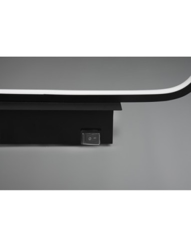Applique LED 17W IP44 noir mat 3000K 1700lm – Trio – Gianni intérieur | Trio