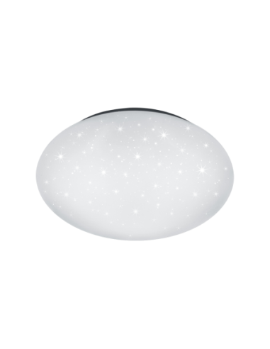 Plafonnier LED PAOLO TRIO blanc rond avec effet lumineux étoilé