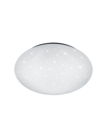 Plafonnier LED PAOLO TRIO blanc rond avec effet lumineux étoilé