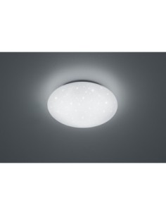 Plafonnier LED PAOLO TRIO blanc rond avec effet lumineux étoilé 2