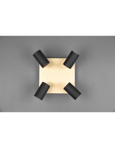 Spot orientable 4xGU10 max 35W noir/or – Trio – Marley intérieur | Trio