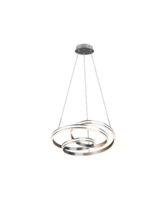 TRIO Nuria – Suspension LED 60W, 7200 lm, lumière réglable (2300K, 3000K, 4000K) via DIP-SWITCH