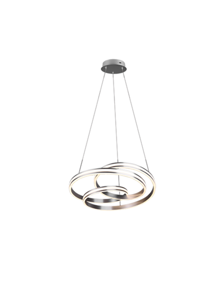TRIO Nuria – Suspension LED 60W, 7200 lm, lumière réglable (2300K, 3000K, 4000K) via DIP-SWITCH