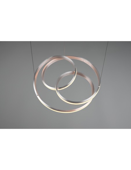 TRIO Nuria – Suspension moderne, 3 températures de couleur et variateur par interrupteur, IP20