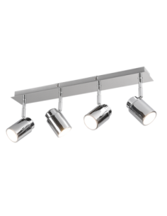 TRIO Angelo – Spot 4xGU10, orientables, IP44, ampoules non incluses, max 4x5W