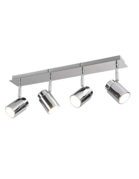 TRIO Angelo – Spot 4xGU10, orientables, IP44, ampoules non incluses, max 4x5W