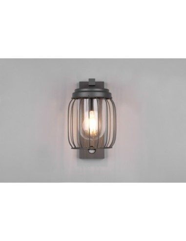 Applique murale extérieure détecteur 1xE27 anthracite extérieur | Trio