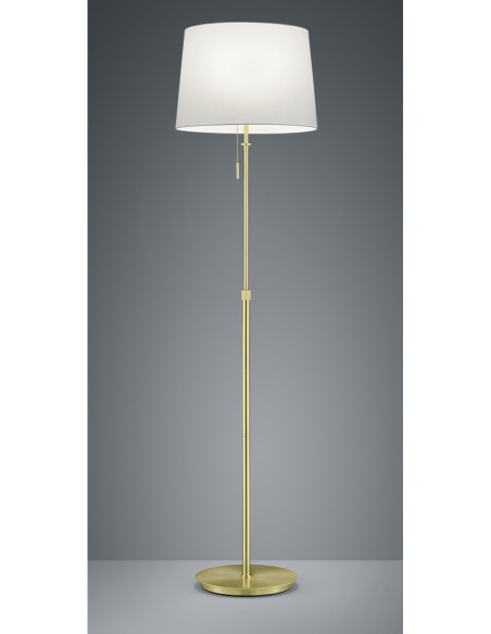 TRIO Lyon – Lampadaire design réglable avec interrupteur à tirette, 3xE27 non incluses, H max 180 cm, IP20.