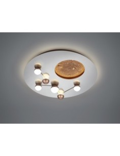 TRIO Zodiac – Plafonnier LED 42W avec design lune 3D et constellation, Ø 50 cm 2