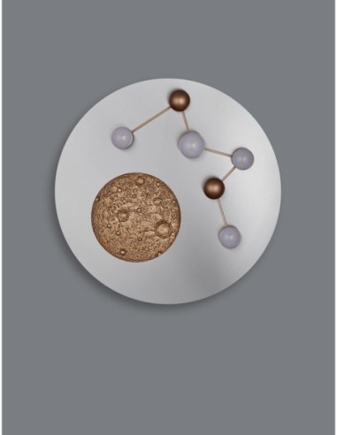 Plafonnier LED 42W 2300/3000/4000K 5100lm Ø50 cm aluminium brossé – Trio – Zodiac