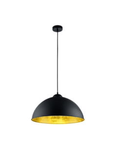 TRIO Romino II – Suspension élégante 1x E27, max 60W, finition métal noir mat, diamètre 50 cm