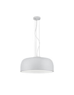 Trio Baron – Suspension 4xE27, Ø52 cm, Hauteur réglable, Blanc mat élégant