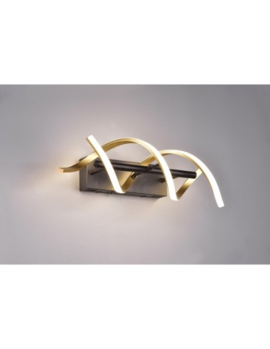 Trio Sequence – Applique murale design, LED dimmable, 2300/3000/4000K, métal noir et laiton