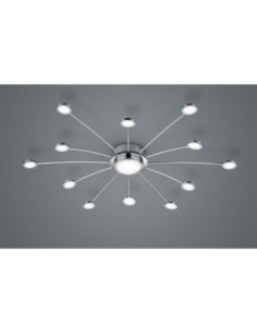 Trio Bodrum – Plafonnier LED 12 bras + centre, 3000-6500K, avec télécommande 2