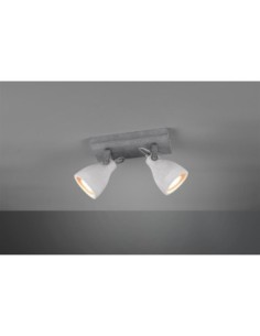 Trio Concrete – Spot 2 lumières GU10, design béton brut, style industriel moderne 2