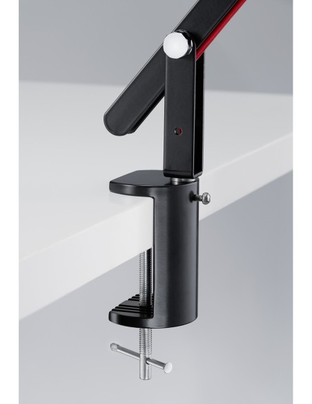 Trio Amsterdam – Lampe LED à poser ou à clipser, 5W, noir, 500lm, 3000K