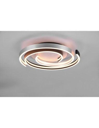 Trio Caya – LED 58W, blanc chaud à froid, variateur via interrupteur classique, Ø50cm