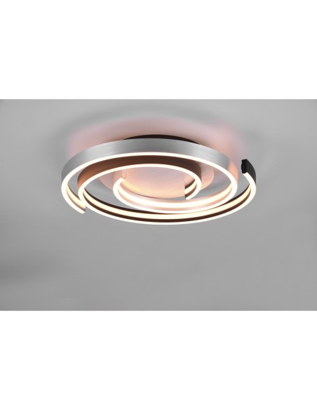 Trio Caya – LED 58W, blanc chaud à froid, variateur via interrupteur classique, Ø50cm