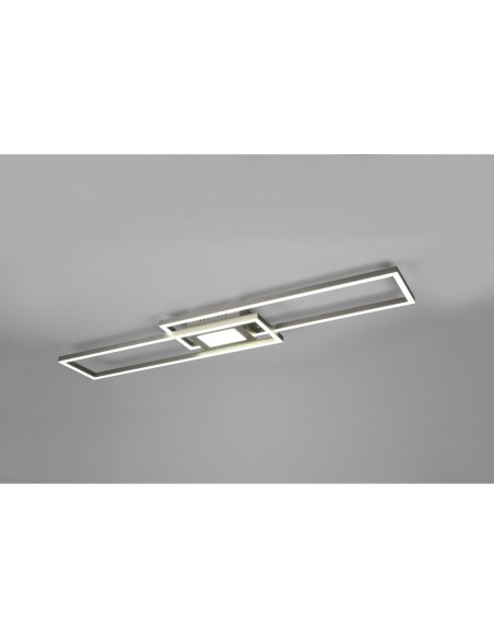 Trio Ganado – Plafonnier LED 4300lm, dimmable, 2700 à 6500K, avec éclairage RGB intégré