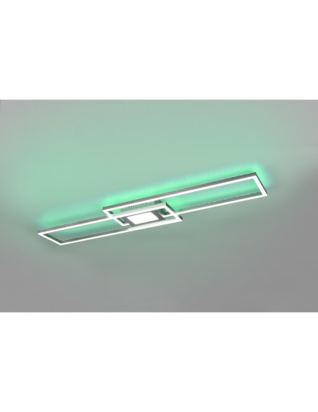 Plafonnier LED 37W 4300 lm variation couleur + RGB avec télécommande - Trio - Ganado