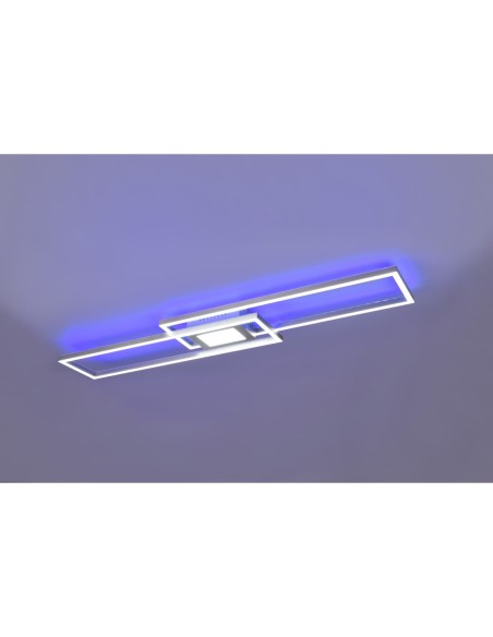 Plafonnier LED 37W 4300 lm variation couleur + RGB avec télécommande - Trio - Ganado