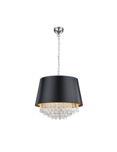 Trio Loreley – Suspension 3xE14, max 40W, style lustre, cristaux décoratifs, lumière raffinée et design moderne