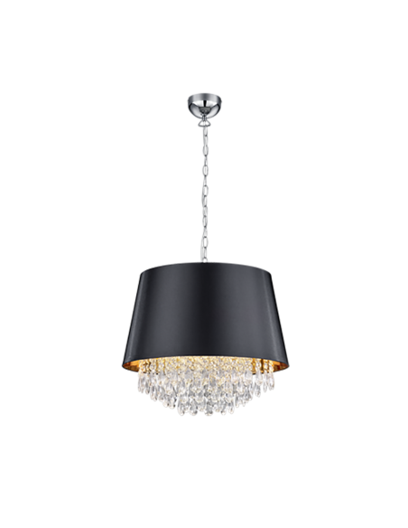 Trio Loreley – Suspension 3xE14, max 40W, style lustre, cristaux décoratifs, lumière raffinée et design moderne
