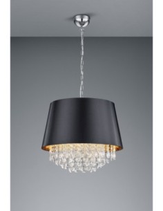 Trio Loreley – Suspension 3xE14, max 40W, style lustre, cristaux décoratifs, lumière raffinée et design moderne 2