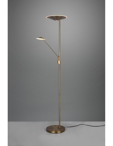 Trio Brantford – Lampadaire moderne avec variateur tactile, bras de lecture séparé et design élégant.