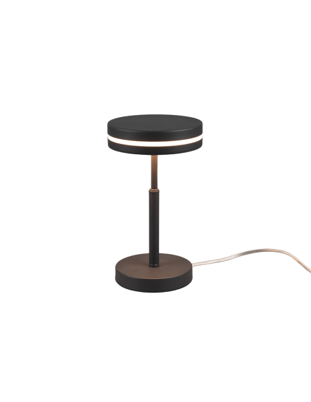 Trio Franklin – Lampe de table LED 6W, 3000K, anthracite, design moderne, ambiance chaleureuse et économique.