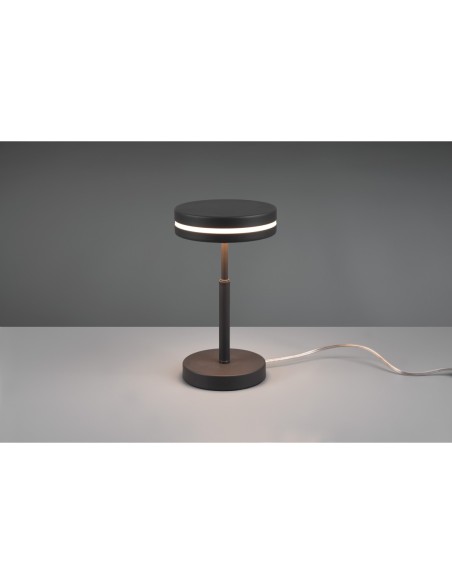 Trio Franklin – Lampe pratique avec interrupteur à cordon, éclairage LED performant, style futuriste anthracite.