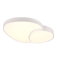Trio Rise – Plafonnier LED 45W, 5300lm, blanc variable 2700-6500K, avec télécommande