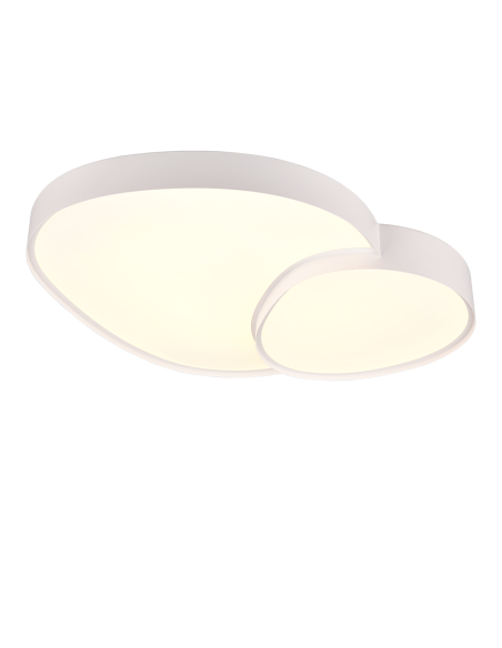 Trio Rise – Plafonnier LED 45W, 5300lm, blanc variable 2700-6500K, avec télécommande