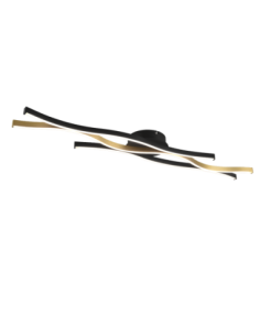 Trio Blaze – Plafonnier LED incurvé avec variateur, 35W, 4300lm, 3 teintes de blanc