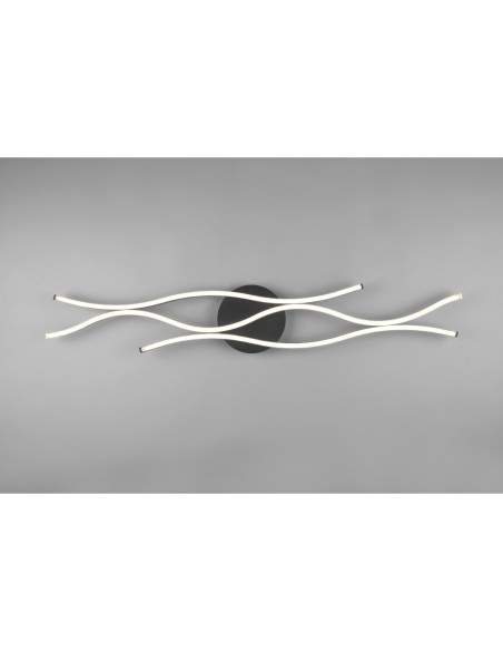 Plafonnier LED 35W 4300lm réglable laiton mat/noir mat – Trio – Blaze