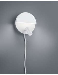Trio Mario – Applique murale ronde blanche mat avec 2 LED intégrées (6W + 2,3W, 3000K) 2