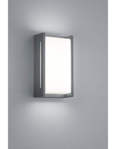 TRIO Indus – Éclairage mural extérieur anthracite, lumière chaude 3000K