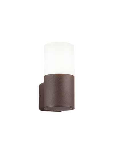 Applique murale extérieure Hoosic finition rouille en aluminium IP44