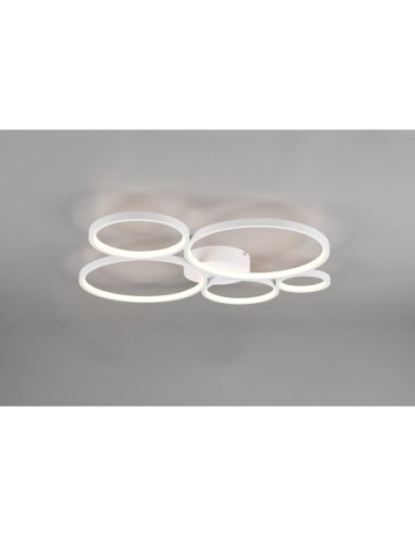 TRIO Rondo – Éclairage élégant blanc mat avec variateur SWITCH intégré