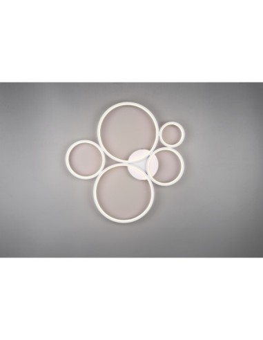 TRIO Rondo – Plafonnier moderne et économique, lumière dimmable en 3 étapes