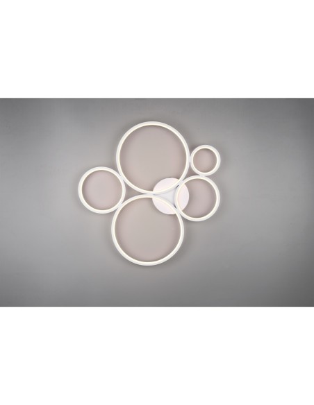 TRIO Rondo – Plafonnier moderne et économique, lumière dimmable en 3 étapes