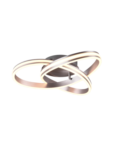 TRIO Nuria – Plafonnier LED 58W, 7000 lm, 3 températures de couleur réglables