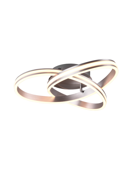 TRIO Nuria – Plafonnier LED 58W, 7000 lm, 3 températures de couleur réglables