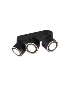 TRIO Taurus – Plafonnier LED 3 spots orientables, 2 zones lumineuses indépendantes pour un éclairage sur mesure