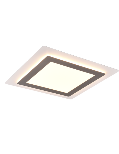 TRIO Morgan – Plafonnier LED 46W avec télécommande, blanc réglable 2700–6500K, 6000lm