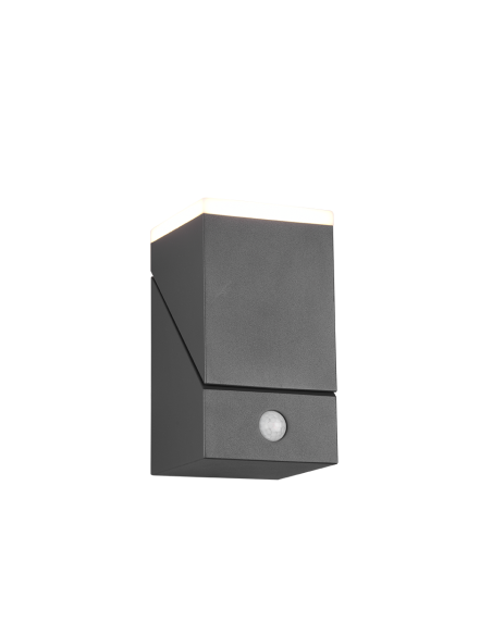 TRIO Avon – Applique murale LED 7W, capteur de mouvement, IP54, orientable, anthracite