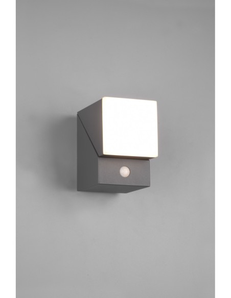 Applique LED extérieure avec détecteur anthracite IP54 - Trio - Avon