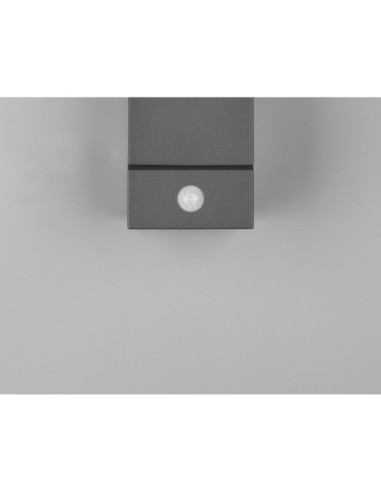 Applique LED extérieure avec détecteur anthracite IP54 extérieur | Trio