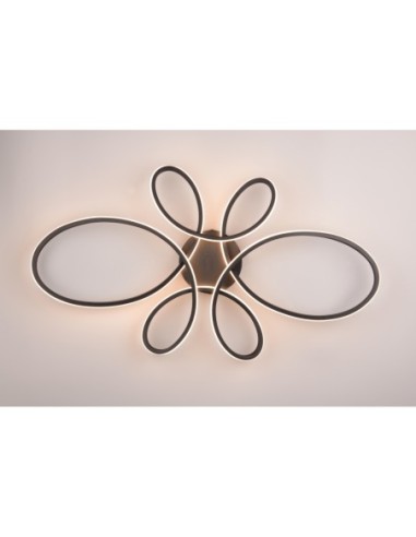 Trio Fly – Luminaire central à intensité réglable, forme ondulée, lumière chaleureuse 3000K